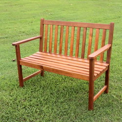 Hardwood Chaucer 2 Seater Garden Bench
