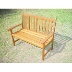 Hardwood Chaucer 2 Seater Garden Bench