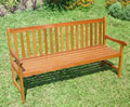 Hardwood Chaucer 3 Seater Garden Bench