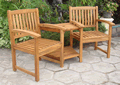 Hardwood Kent Curved Back Companion Seat