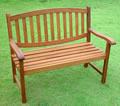 Hardwood Nicholas 2 Seater Garden Bench