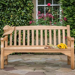 Extra image of Heritage Oak 5ft Garden Bench - 3 Seater