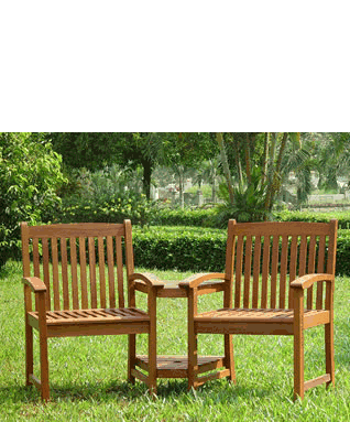 Hardwood Kingston Love Seat