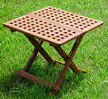 Hardwood Square Lattice Side Table