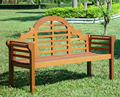Lutyens Hardwood Bench 2 Seater - ACA027