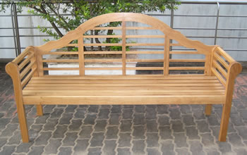 Oak Lutyens 3 Seater Garden Bench - OAK029
