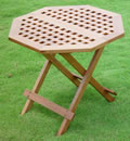 Hardwood Octagonal Folding Side Table