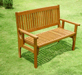 Hardwood 2 Seater Folding Bench