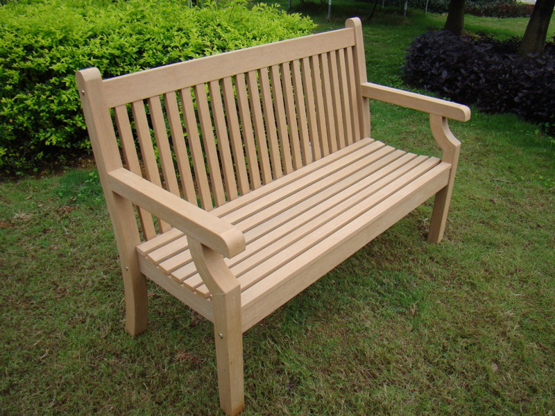 Sandwick Winawood 3 Seater Wood Effect Garden Bench Teak Finish 362 25 Garden4less Uk - 3 Seater Teak Garden Bench Uk