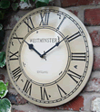 Beige Westminster Garden Clock