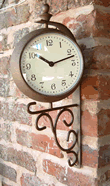 Evesham Garden Clock & Thermometer