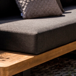 Extra image of Life Fitz Roy Teak Lounge Corner Sofa Set with Soltex Graphite Cushions