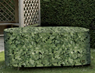 Camouflage Large Oval Patio Furniture Cover - Evergreen
