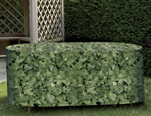 Camouflage Large Oval Patio Furniture Cover - Evergreen