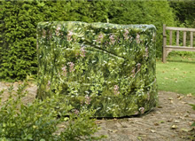Camouflage Medium Round Patio Furniture Cover - Long Grass