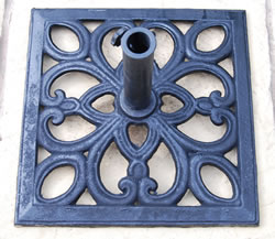 Decorative Cast Iron Square Parasol Base