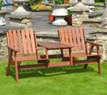 Heart to Heart Hardwood Garden Love Seat