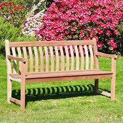 Small Image of Mahogany Broadfield 5ft FSC Garden Bench from Alexander Rose