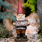 Garden Gnomes - Angry Go Away Gnome