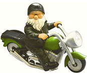 Garden Gnomes - Woodland Wilf Born To Be Wild Ornament
