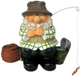 Garden Gnomes - Woodland Wilf Goes Fishing