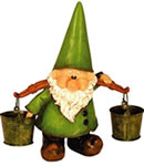 Garden Gnomes - Woodland Wilf Looks Pail Ornament