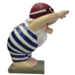 Garden Gnomes - Olympic Edition Woodland Wilf Takes The Plunge