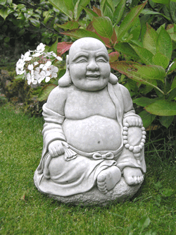 Buddha at Peace Stone Garden Ornament Statue