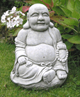 Buddha at Peace Stone Garden Ornament Statue