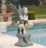 Celtic Fairy's Perilous Perch Garden Ornament