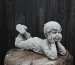 Daydream Boy Stone Garden Ornament Statue