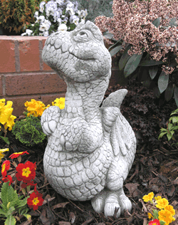 Dinosaur Stone Garden Ornament Statue