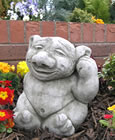 Ear Picker Gargoyle Stone Garden Statue