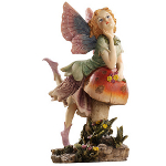 Fairy Dust Twins: Mushroom Garden Ornaments