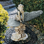 Fairys Wondrous Butterfly Ride Resin Ornament