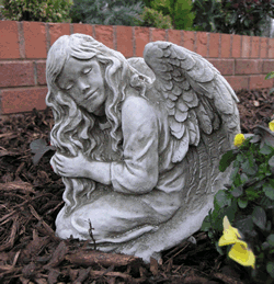 Fallen Angel Stone Garden Ornament Statue