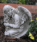Fallen Angel Stone Garden Ornament Statue