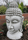 Giant Buddha Head Stone Garden Ornament Statue