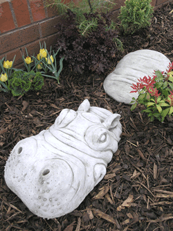 Hungry Hippo Stone Garden Ornament