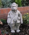 Hunter Stone Garden Ornament Statue