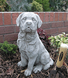 Larry The Labrador Stone Garden Statue
