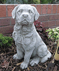 Larry The Labrador Stone Garden Statue