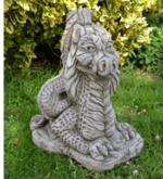 Large Welsh Dragon Stone Garden Ornament