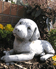 Lying Labrador Stone Garden Statue