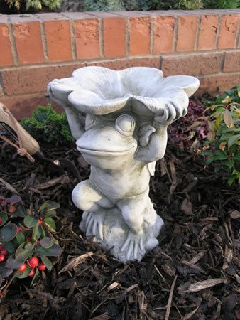 Image of Frog Petal Dish Garden Ornament - AN9