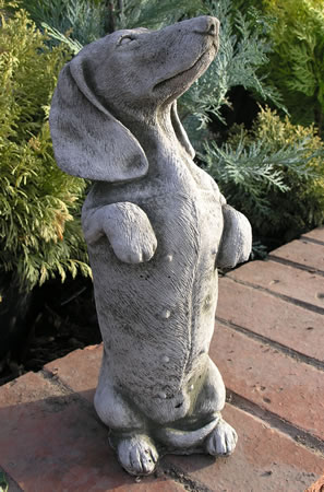 Image of Kippy The Dachshund Garden Ornament Statue