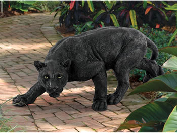 Image of Shadowed Predator Panther Statue Resin Ornament by Design Toscano
