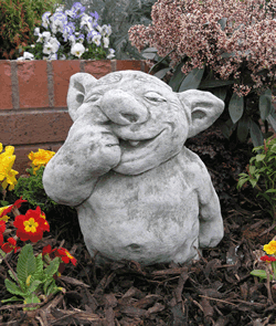 Nose Picker Gargoyle Stone Ornament