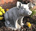 Percy The Pig Stone Garden Ornament Statue