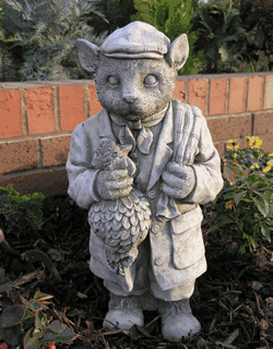 Poacher Stone Garden Ornament Statue